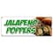 Signmission JALAPENO POPPERS BANNER SIGN fresh hot stuffed deep fried spicy pepper B-Jalapeno Poppers - alternate 1